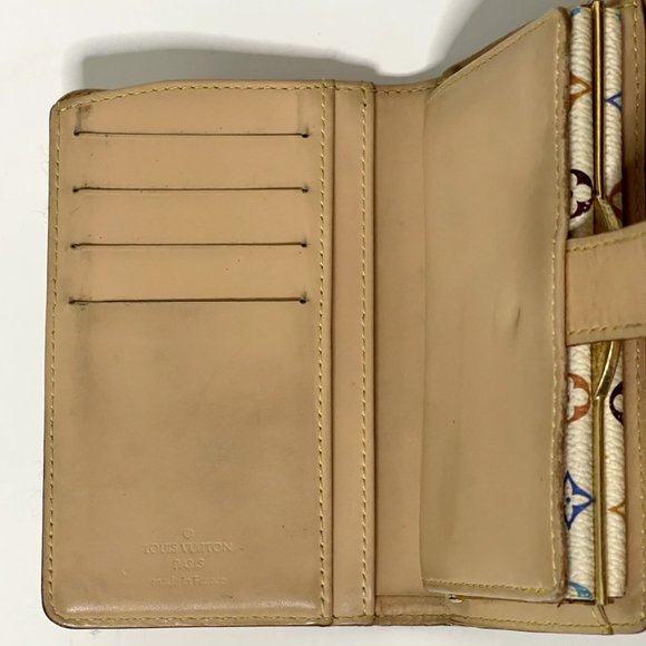 Louis Vuitton | White Multicolor Monogram Takashi Murakami French Wallet - Picture 9 of 11